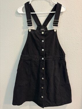 Cider Black Denim Dress Overall Dress (size 0XL)